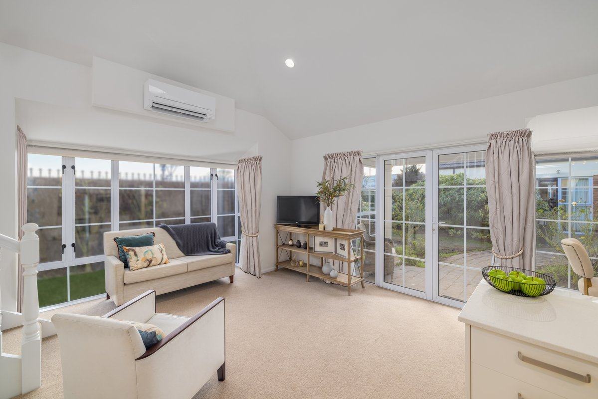 Villa living room opening to the garden